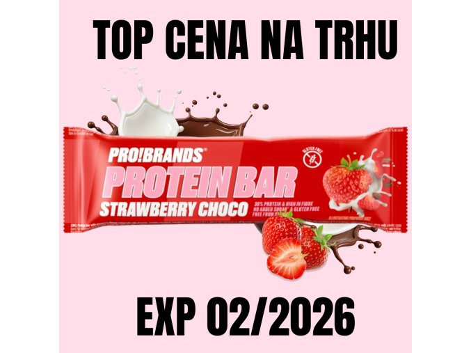 PROBRANDS Protein Bar jahodajogurt 45 g EXP 022026