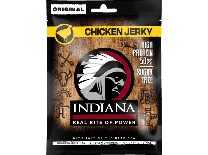 INDIANA Jerky ORIGINAL  - sušené kuřecí maso 25 g DMT 11/2025