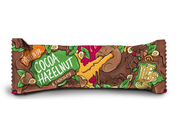LIFELIKE Protein bar Hazelnut cocoa chocolate 50 g DMT 12/2025