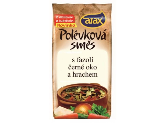 ARAX PS Fazole černé oko a hrách 160 g DMT 12/2025