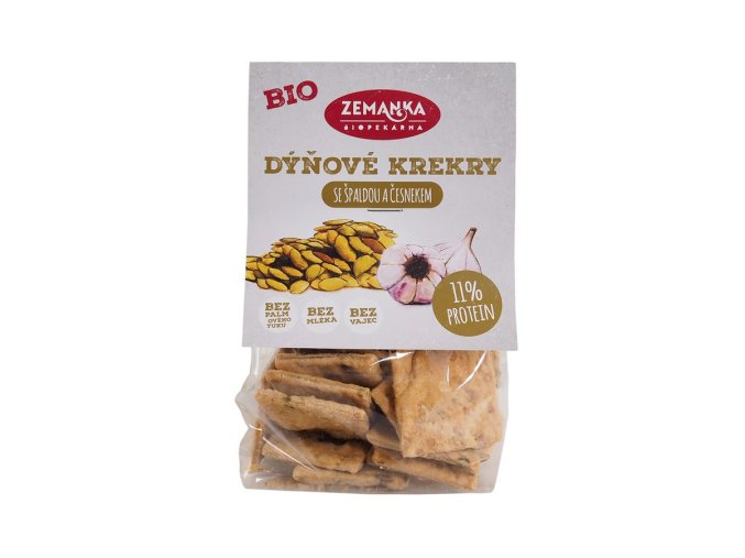 Zemanka Bio krekry s dýňovým semínkem a česnekem 100 g DMT 01/2026