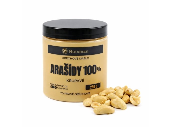 NUTSMAN Arašídové máslo křupavé 100% 250 g