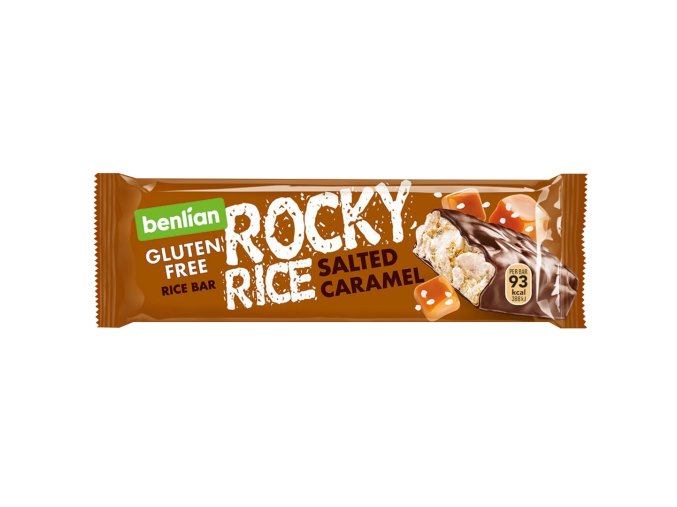 Benlian Rocky Rice rýžová tyčinka slaný karamel 18 g