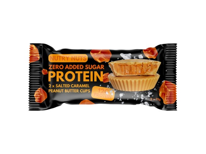 NUTRY NUTS Proteinové košíčky slaný karamel s arašídovým máslem 42 g