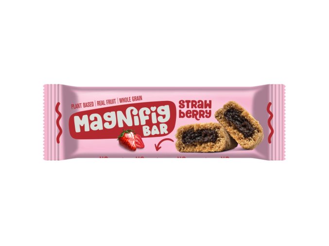VENUS Magnifig Bar Strawberry tyčinka s fíkovou pastou s jahodovou příchutí 50 g