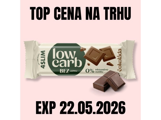 4SLIM Low Carb tyčinka čokoláda 35 g EXP 22.05.2026