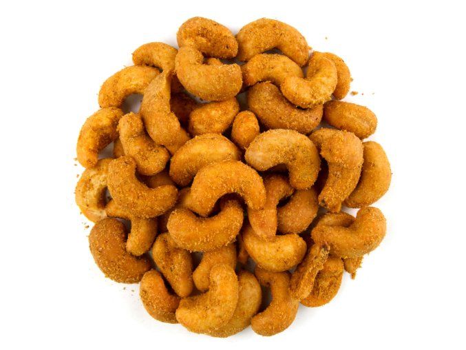NUTSMAN Kešu ořechy W320 pražené & solené s příchutí chilli