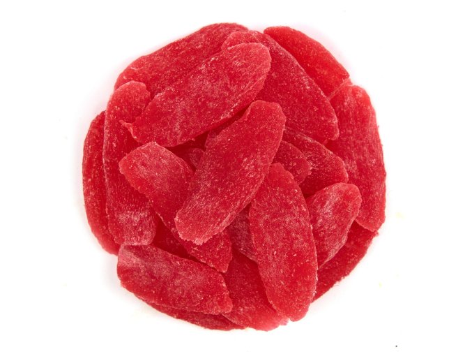 NUTSMAN Ananas plátky s příchutí maliny