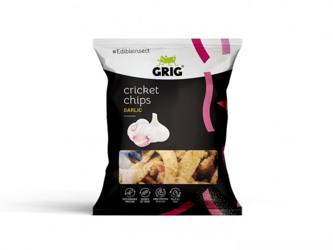 Grig Cvrččí chipsy česnek 70 g