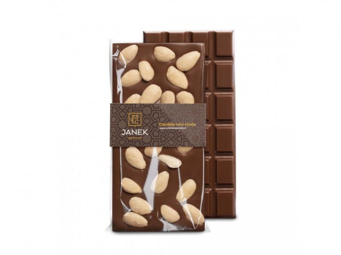 92 1 tabulka mlecne cokolady s mandlemi cokoladovna janek jpg