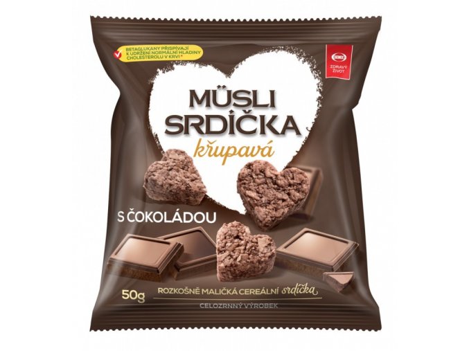 Semix Musli srdíčka křup. čokoláda-sáček 50g