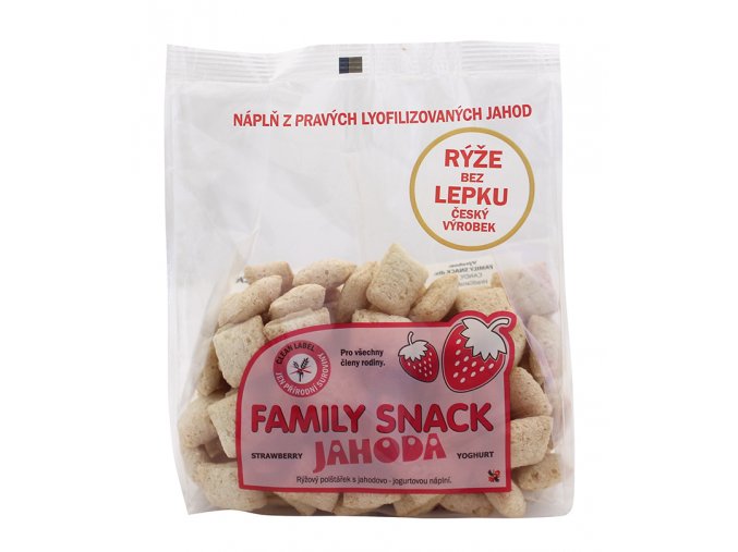 Family snack JAHODA sáček 165g