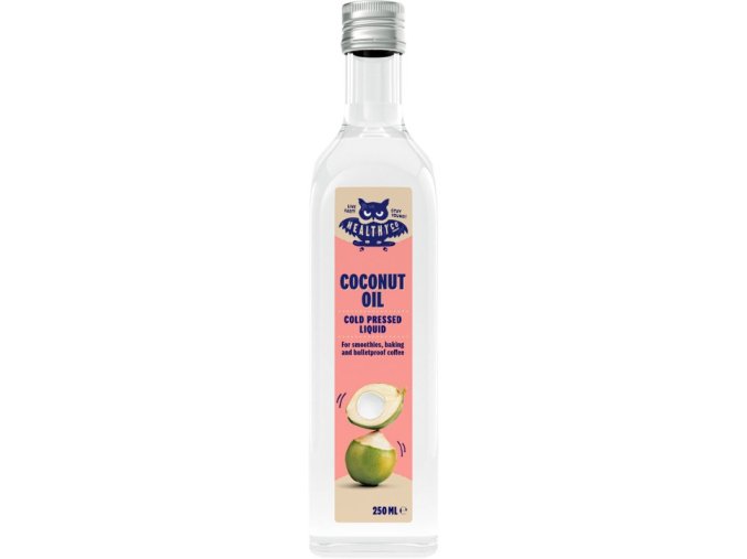 HealthyCo Tekutý kokosový olej za studena lisovaný 250 ml 1