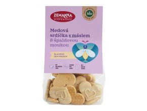 Zemanka Medová bio srdíčka s máslem 100 g 1
