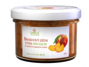 GREŠÍK Džem Broskvový extra Speciální 220g