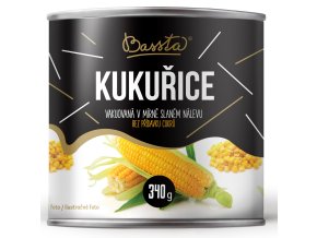 BASSTA Kukuřice v mírně slaném nálevu 340 g