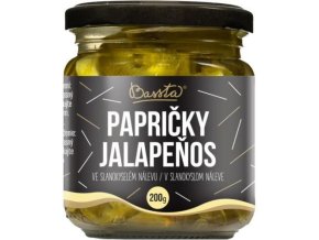 BASSTA Jalapeňo papričky krájené ve slanokyselém nálevu 200 g
