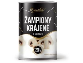 BASSTA Žampiony krájené ve slaném nálevu 290 g