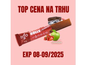 OGO Ovocná trubička jablko jahoda 15 g EXP 08 09 2025