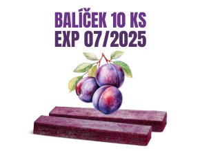 NUTSMAN Fruit Mood ovocná tyčinka švestka BEZ OBALU 10 ks EXP 07/2025