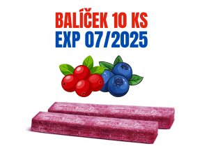 NUTSMAN Fruit Mood ovocná tyčinka brusinka/borůvka BEZ OBALU 10 ks EXP 07/2025