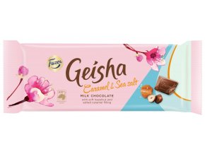 GEISHA tabulková čokoláda Slaný karamel 100 g DMT 08/25
