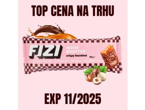 FIZI Tyčinka Mood Booster Křupavý lískový ořech 40 g EXP 112025