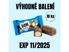 NUTSMAN Mini čoko bonbony s kokosovou náplní Bon Bliss 10 ks EXP 112025