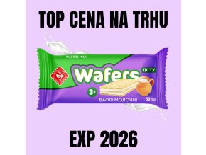 ZHYTOMYR Oplatky s jemnou mléčnou náplní 50 g EXP 2026