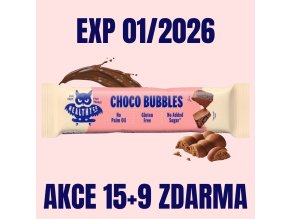 HealthyCo Bubbly Milk Chocolate Bar 30 g 15+9 ZDARMA EXP 01 2026