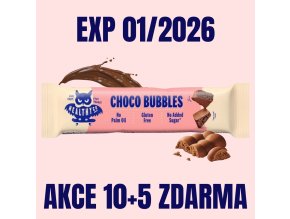 HealthyCo Bubbly Milk Chocolate Bar 30 g 10+5 ZDARMA EXP 01 2026