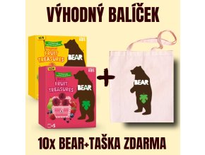 BEAR Fruit Treasures 10 ks + BEAR Plátěná taška ZDARMA