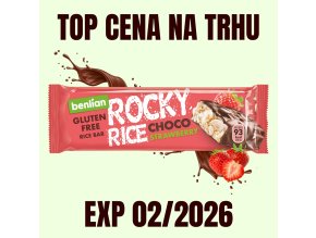 Benlian Rocky Rice rýžová tyčinka čokoláda jahoda 18 g EXP 022026