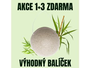 J IN Konjak houbička Bambus 1+3 ZDARMA