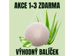 J IN Konjak houbička Aloe vera 1+3 ZDARMA