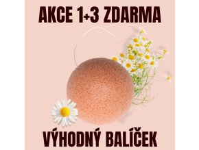 J IN Konjak houbička Heřmánek 1+3 ZDARMA