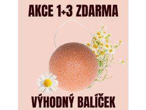 J IN Konjak houbička Heřmánek 1+3 ZDARMA