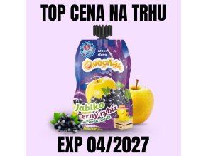 OVOCŇÁK mošt Jablko Černý rybíz 200 ml EXP 042027