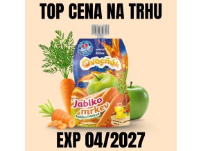 OVOCŇÁK mošt Jablko mrkev 200 ml EXP 042027