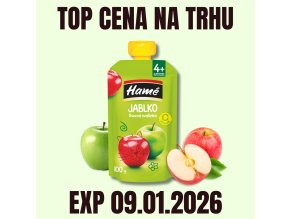 HAMÉ KV Ovocná kapsička Jablko 100 g PRODLOUŽENÁ EXP 09.01.2026