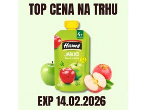 HAMÉ KV Ovocná kapsička Jablko 100 g PRODLOUŽENÁ EXP 14.02.2026