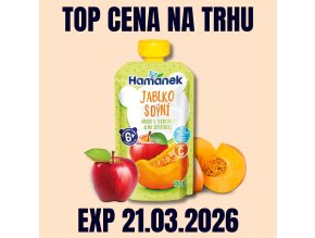 HAMÁNEK KV kapsička Jablko s dýní 100 g EXP 21.03.2026