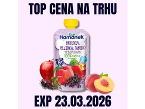 HAMÁNEK KV kapsička Broskev, bezinka a jablko 100 g EXP 23.03.2026