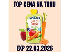 HAMÁNEK KV kapsička Jablko s mrkví 100 g EXP 22.03.2026