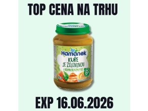 HAMÁNEK MV Kuře se zeleninou a bramborovým pyré sklo 190 g EXP 16.06.2026