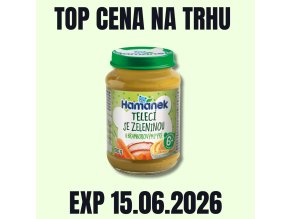 HAMÁNEK MV Telecí se zeleninou a bramborovým pyré sklo 190 g EXP 15.06.2026