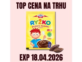 RYŽKO Rýžový puding kakao 55 g EXP 18.04.2026