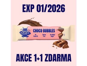 HealthyCo Bubbly Milk Chocolate Bar 30 g 1+1 ZDARMA EXP 012026