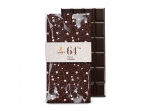 JANEK Hořká valentýnská čokoláda s potiskem 85 g 1