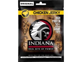 INDIANA Jerky ORIGINAL  - sušené kuřecí maso 25 g DMT 11/2025